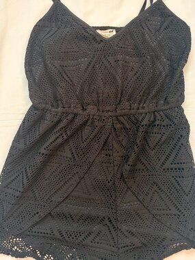 🖤 LA Hearts Black Lace Romper 🖤 Size Small
